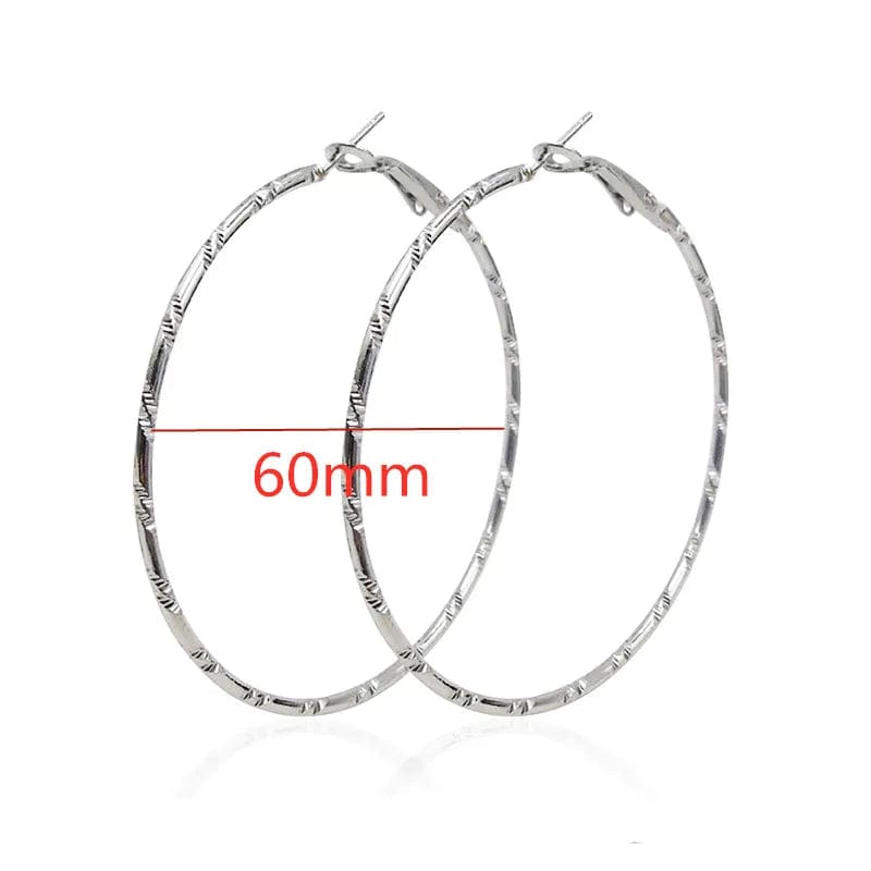 Eleganza Italiana 40-80mm Exaggerated Big Smooth Circle Hoop Earrings  for Women Aros Simple Round Loop Ear Wedding Jewelry Brincos Cool Gift Streetwear high fashion shein amazon temu target Walmart online