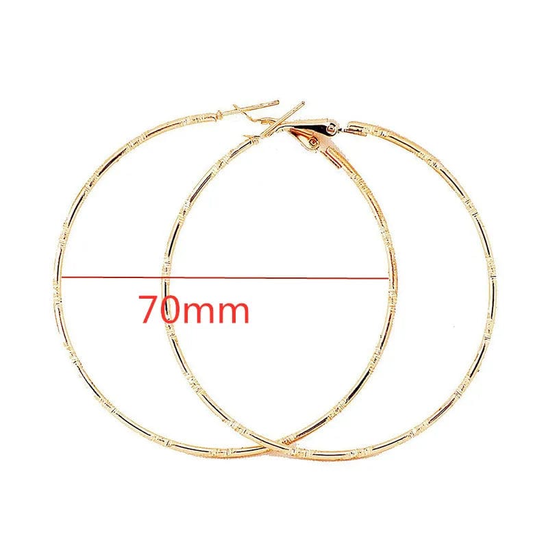 Eleganza Italiana 40-80mm Exaggerated Big Smooth Circle Hoop Earrings  for Women Aros Simple Round Loop Ear Wedding Jewelry Brincos Cool Gift Streetwear high fashion shein amazon temu target Walmart online