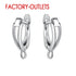 Eleganza Italiana 925 Sterling Silver Earrings Findings For Home Made DIY Jewelry Parts Price for Single pair High Quality Silver Simple Design Streetwear high fashion shein amazon temu target Walmart online