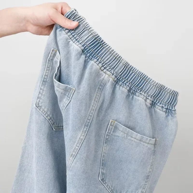 Eleganza Italiana Autumn Korean Fashion Drawstring Y2K Jeans Homme Classic Baggy Straight Wide Leg Pants 2023 New Hip Hop Streetwear Casual jean Streetwear high fashion shein amazon temu target Walmart online