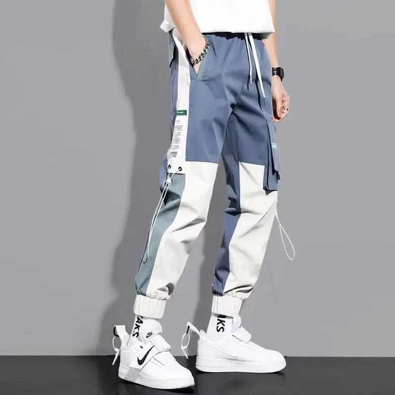 Eleganza Italiana Autumn Winter Y2K Fashion Pockets Long Cargo Pants Men Patchwork Casual Loose Trousers All Match Trousers Letter Male Clothes Streetwear high fashion shein amazon temu target Walmart online