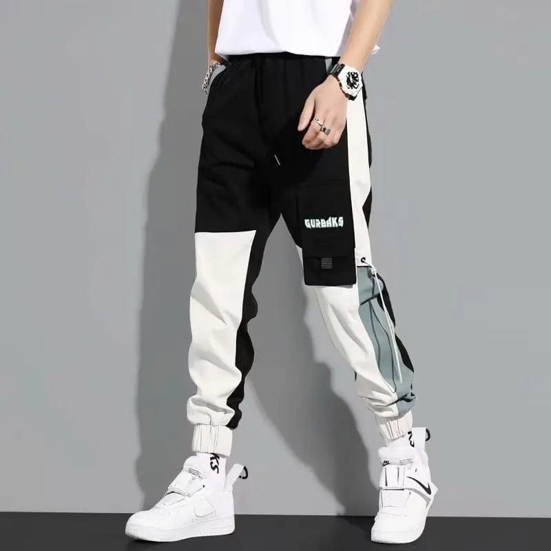 Eleganza Italiana Autumn Winter Y2K Fashion Pockets Long Cargo Pants Men Patchwork Casual Loose Trousers All Match Trousers Letter Male Clothes Streetwear high fashion shein amazon temu target Walmart online