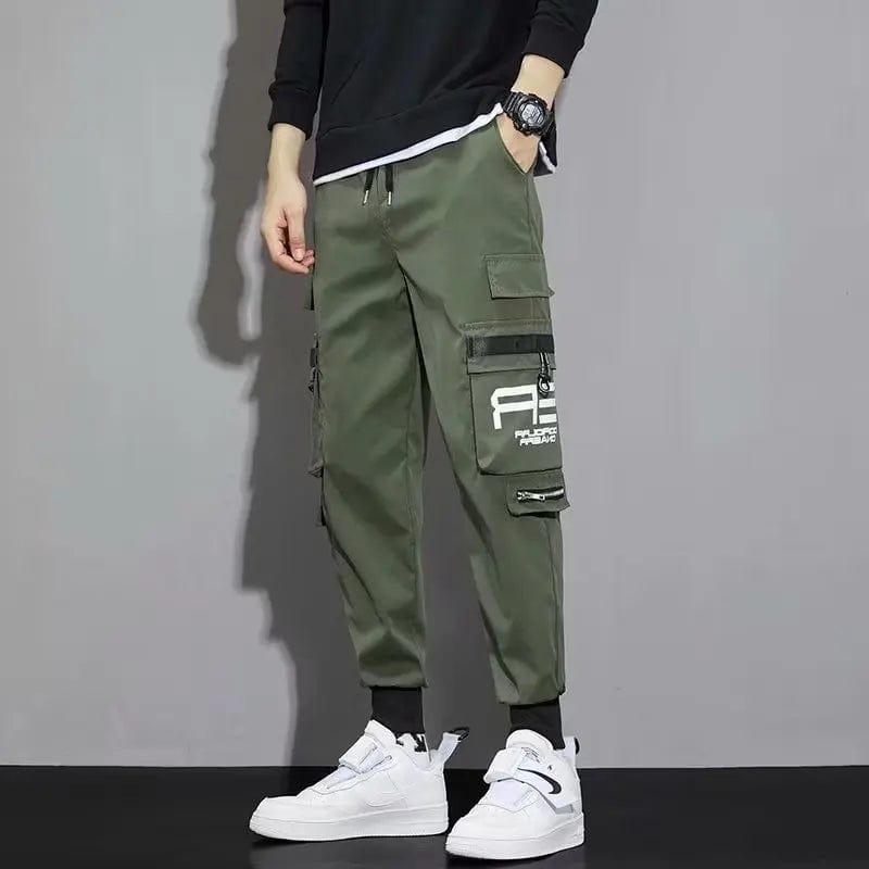 Eleganza Italiana Autumn Winter Y2K Fashion Pockets Long Cargo Pants Men Patchwork Casual Loose Trousers All Match Trousers Letter Male Clothes Streetwear high fashion shein amazon temu target Walmart online