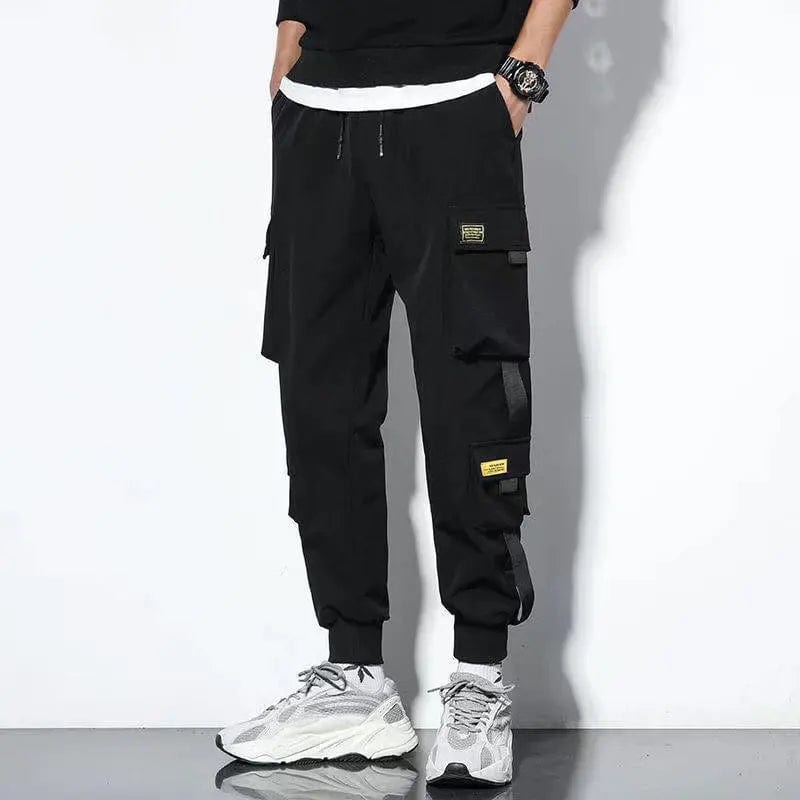 Eleganza Italiana Autumn Winter Y2K Fashion Pockets Long Cargo Pants Men Patchwork Casual Loose Trousers All Match Trousers Letter Male Clothes Streetwear high fashion shein amazon temu target Walmart online