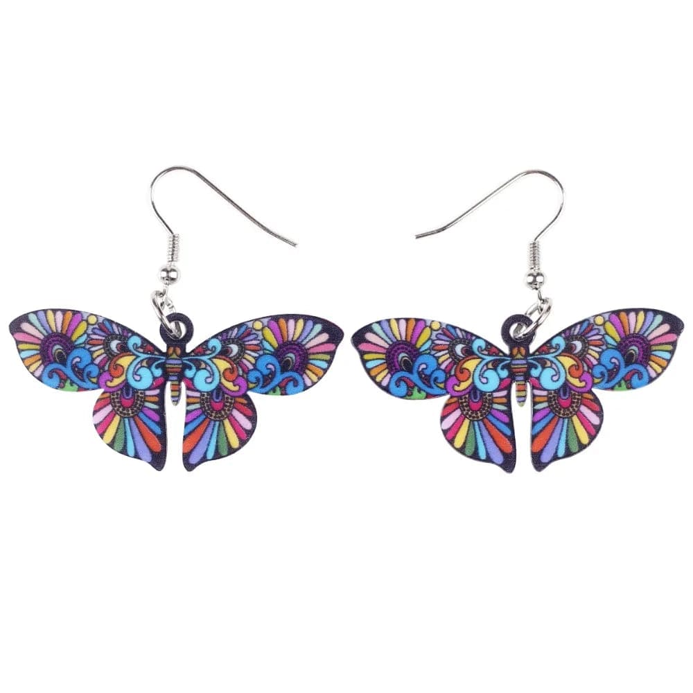 Eleganza Italiana Bonsny Drop Butterfly Earrings Long Big Dangle Acrylic Earrings 2015 News Spring Summer Girl Woman Fashion  Jewelry Accessories Streetwear high fashion shein amazon temu target Walmart online