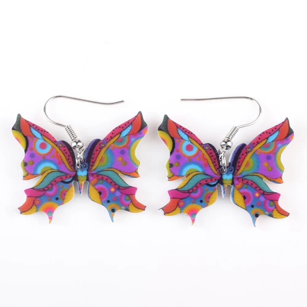 Eleganza Italiana Bonsny Drop Butterfly Earrings Long Big Dangle Acrylic Earrings 2015 News Spring Summer Girl Woman Fashion  Jewelry Accessories Streetwear high fashion shein amazon temu target Walmart online