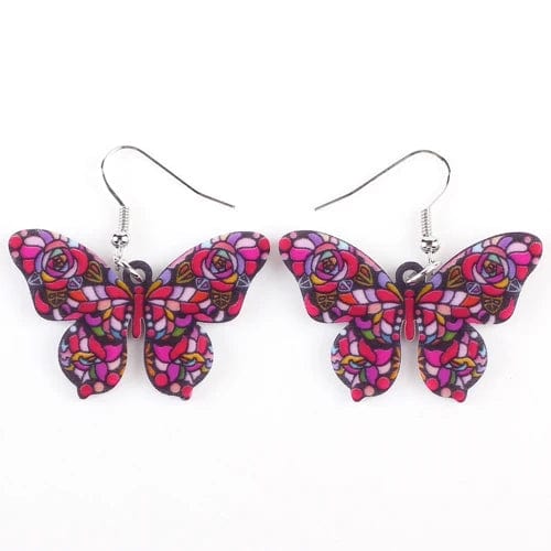 Eleganza Italiana Bonsny Drop Butterfly Earrings Long Big Dangle Acrylic Earrings 2015 News Spring Summer Girl Woman Fashion  Jewelry Accessories Streetwear high fashion shein amazon temu target Walmart online