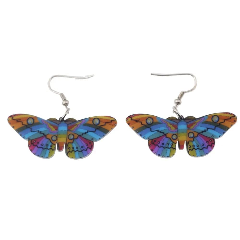 Eleganza Italiana Bonsny Drop Butterfly Earrings Long Big Dangle Acrylic Earrings 2015 News Spring Summer Girl Woman Fashion  Jewelry Accessories Streetwear high fashion shein amazon temu target Walmart online