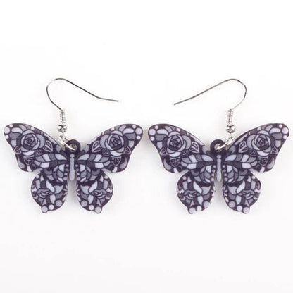 Eleganza Italiana Bonsny Drop Butterfly Earrings Long Big Dangle Acrylic Earrings 2015 News Spring Summer Girl Woman Fashion  Jewelry Accessories Streetwear high fashion shein amazon temu target Walmart online