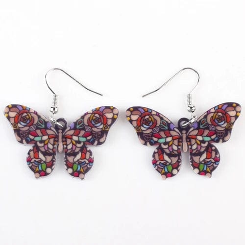 Eleganza Italiana Bonsny Drop Butterfly Earrings Long Big Dangle Acrylic Earrings 2015 News Spring Summer Girl Woman Fashion  Jewelry Accessories Streetwear high fashion shein amazon temu target Walmart online