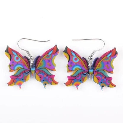 Eleganza Italiana Bonsny Drop Butterfly Earrings Long Big Dangle Acrylic Earrings 2015 News Spring Summer Girl Woman Fashion  Jewelry Accessories Streetwear high fashion shein amazon temu target Walmart online