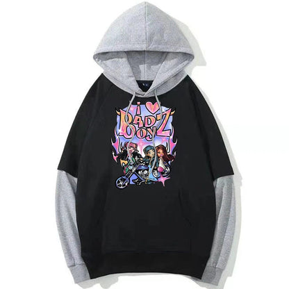 Eleganza Italiana Bratz Letter Sweatshirt Harajuku Kawaii Cartoon Hoodie Men/Women Fall/Winter Clothes Aesthetic y2k Oversized Hoodies Bratzs Streetwear high fashion shein amazon temu target Walmart online