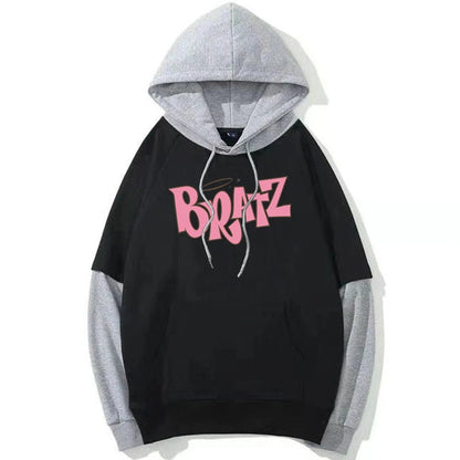 Eleganza Italiana Bratz Letter Sweatshirt Harajuku Kawaii Cartoon Hoodie Men/Women Fall/Winter Clothes Aesthetic y2k Oversized Hoodies Bratzs Streetwear high fashion shein amazon temu target Walmart online