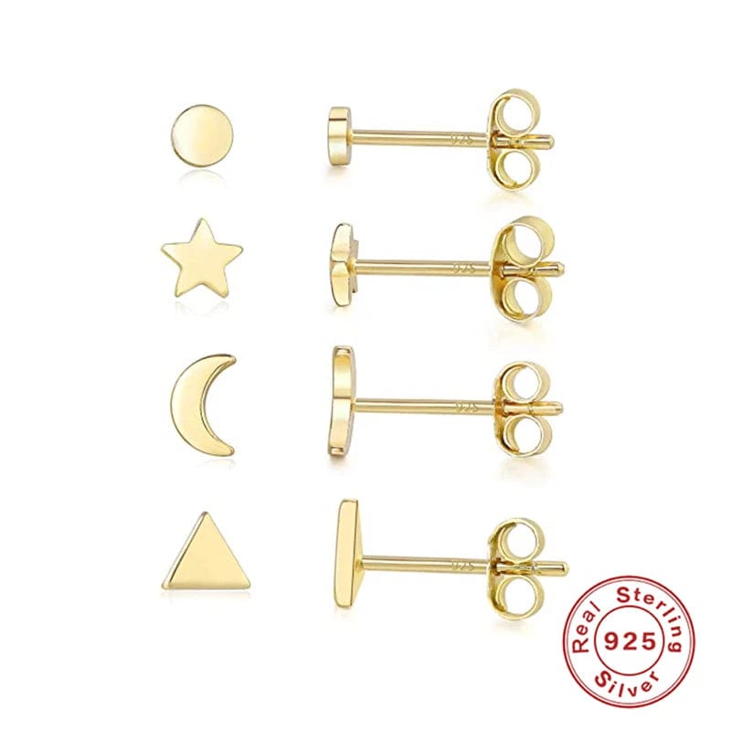 Eleganza Italiana CANNER Turquoise Star Moon 3 4Pcs Set Earrings Pendientes Korean Fashion Y2K Earrings For Women Piercing Stud Earrings Jewelrys Streetwear high fashion shein amazon temu target Walmart online