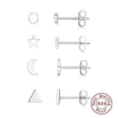 Eleganza Italiana CANNER Turquoise Star Moon 3 4Pcs Set Earrings Pendientes Korean Fashion Y2K Earrings For Women Piercing Stud Earrings Jewelrys Streetwear high fashion shein amazon temu target Walmart online