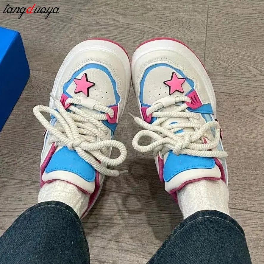 Eleganza Italiana Cartoon Lotso Women Thick Sole Shoes Summer New Breathable Casual Female Sneaker Y2k Street Spice Girl Platform Shoes sneakers Streetwear high fashion shein amazon temu target Walmart online