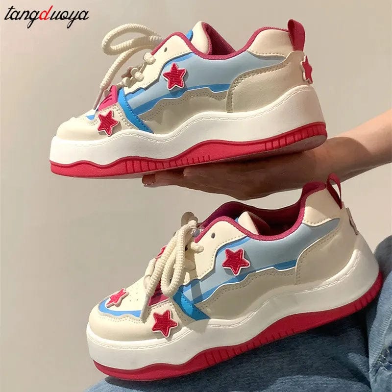 Eleganza Italiana Cartoon Lotso Women Thick Sole Shoes Summer New Breathable Casual Female Sneaker Y2k Street Spice Girl Platform Shoes sneakers Streetwear high fashion shein amazon temu target Walmart online