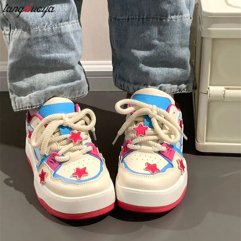 Eleganza Italiana Cartoon Lotso Women Thick Sole Shoes Summer New Breathable Casual Female Sneaker Y2k Street Spice Girl Platform Shoes sneakers Streetwear high fashion shein amazon temu target Walmart online