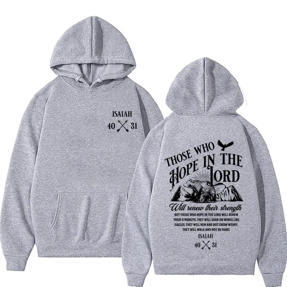 Eleganza Italiana Christian Jesus Letters Print Hoodies Men Women&