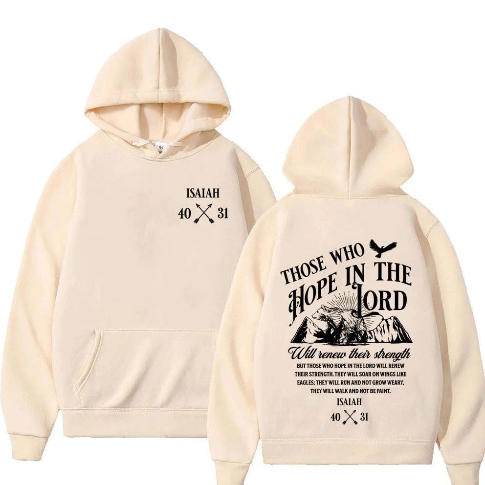 Eleganza Italiana Christian Jesus Letters Print Hoodies Men Women&