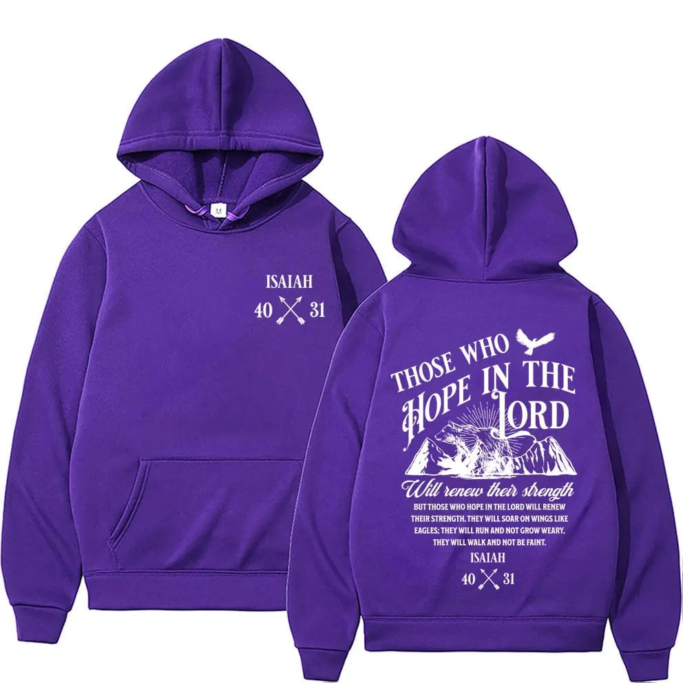 Eleganza Italiana Christian Jesus Letters Print Hoodies Men Women&