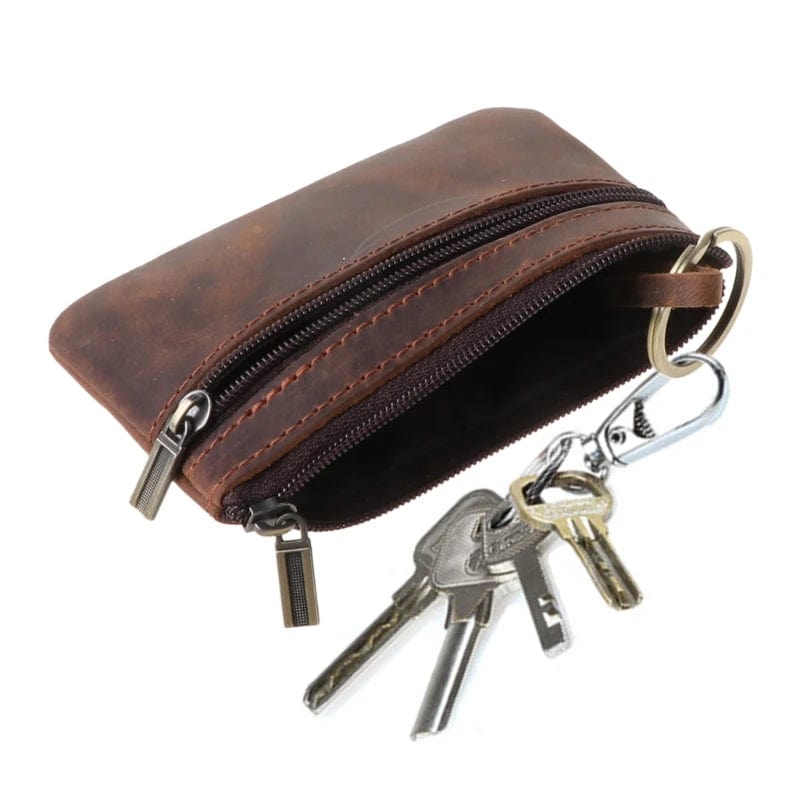 Eleganza Italiana Cowhide Slim Coin Purse Women Coin Purse Men Zipper Around Wallet Card Holder Streetwear high fashion shein amazon temu target Walmart online