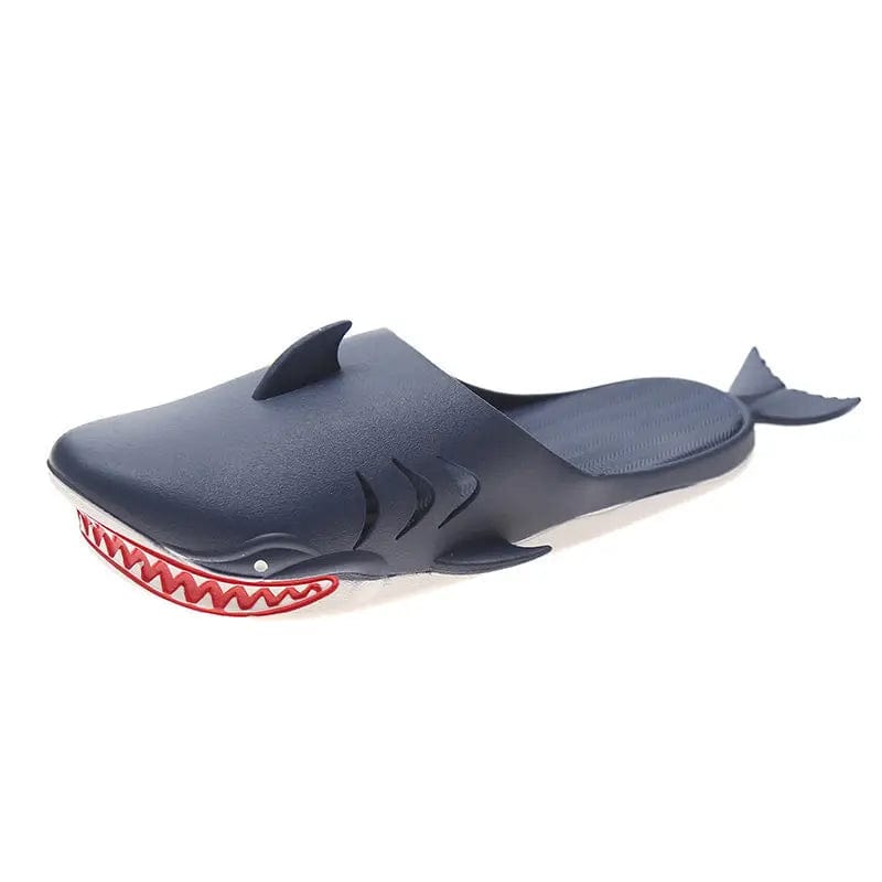 Eleganza Italiana Creative Streetwear Slides Men Red Shark Slipper Summer Blue Slides Male Boys Outdoor Beach Shoes Man Fish Slippers For Swimming Streetwear high fashion shein amazon temu target Walmart online