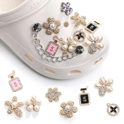 Eleganza Italiana Crystal Diamond Buckle Shoe Charms Designer DIY Clips Shoes Accessories Decaration for Jeans Badges Clogs Kids Women Girls Gifts Streetwear high fashion shein amazon temu target Walmart online