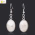 Eleganza Italiana CSJA Natural Seashell Earrings Pink White Abalone Shell Egg Shape Dangle Drop Earring for Women Casual Beach Summer Jewelry F981 Streetwear high fashion shein amazon temu target Walmart online