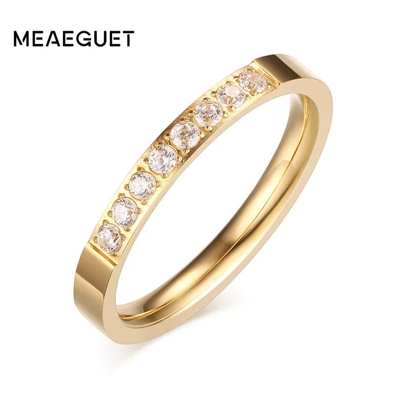 Eleganza Italiana Cute 3mm Romantic Wedding Engagement Rings Women AAA+ CZ Stone Crystal Ring Streetwear high fashion shein amazon temu target Walmart online