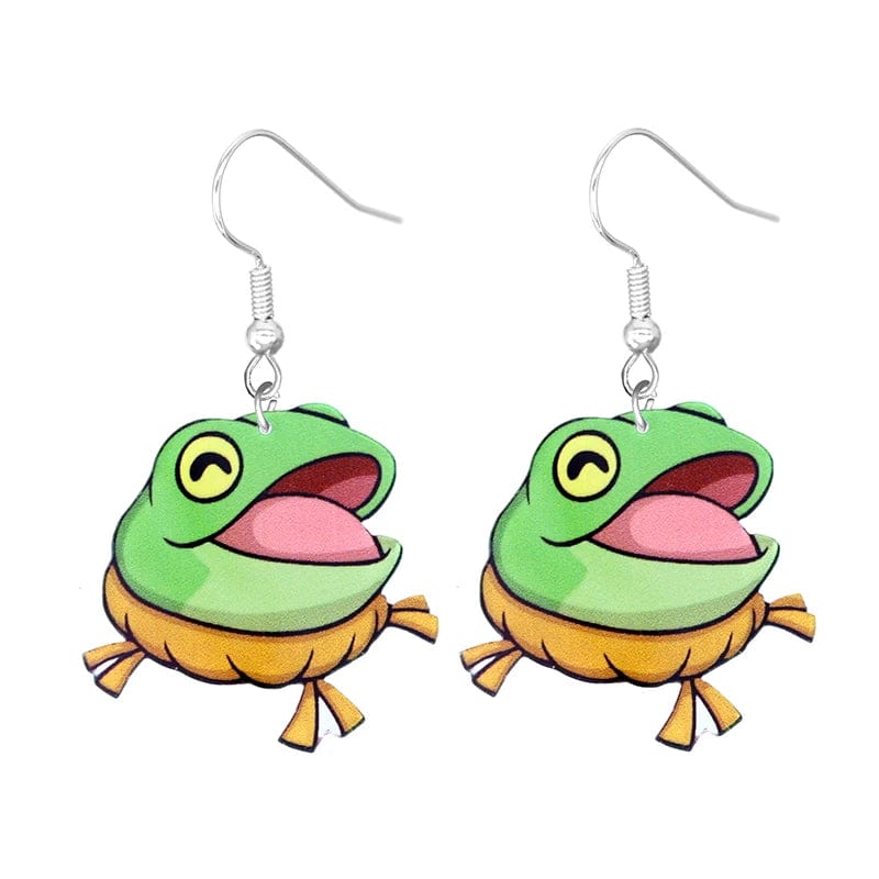 Eleganza Italiana Cute Cat Design Dangle Earrings Acrylic Jewelry Adorable Gift For Women Girls Daily Casual Frog Bee Pig Hamster Streetwear high fashion shein amazon temu target Walmart online