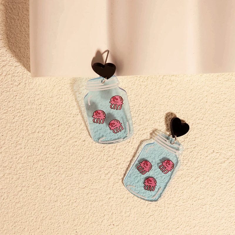 Eleganza Italiana Cute Cat Design Dangle Earrings Acrylic Jewelry Adorable Gift For Women Girls Daily Casual Frog Bee Pig Hamster Streetwear high fashion shein amazon temu target Walmart online