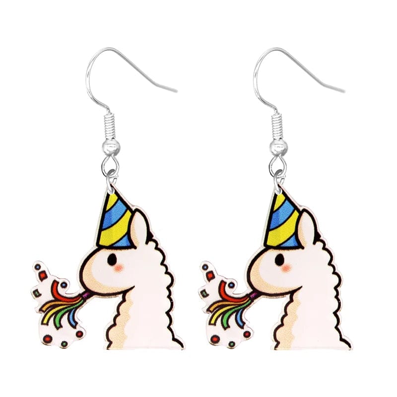 Eleganza Italiana Cute Cat Design Dangle Earrings Acrylic Jewelry Adorable Gift For Women Girls Daily Casual Frog Bee Pig Hamster Streetwear high fashion shein amazon temu target Walmart online