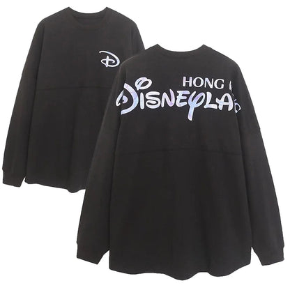 Eleganza Italiana Disney Women Couple Mickey Mouse Hoodies Sweatshirt Unisex Disney Cruise Line Letter Loose O-Neck Long Sleeves Jumper Casual New Streetwear high fashion shein amazon temu target Walmart online