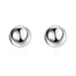 Eleganza Italiana DOTEFFIL 925 Sterling Silver 8/10/12mm Round Smooth Solid Bead Ball Stud Earrings For Women Wedding Engagement Party Jewelry Streetwear high fashion shein amazon temu target Walmart online