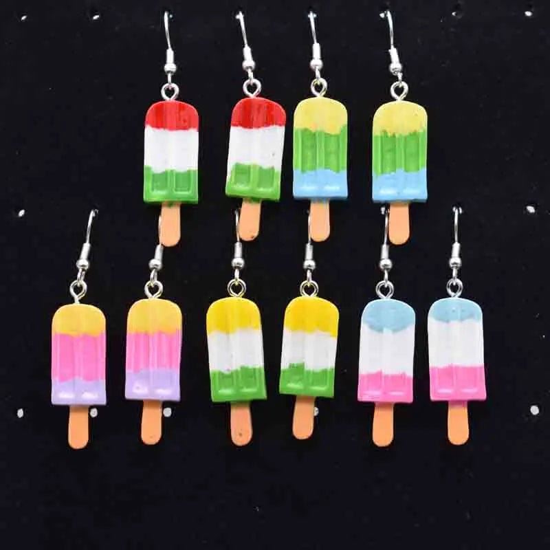 Eleganza Italiana Earring For Women Resin Handmade Cute Animals Ice Cream Drinks Candy Fruits Pissa Drop Earrings Funny Gift Streetwear high fashion shein amazon temu target Walmart online