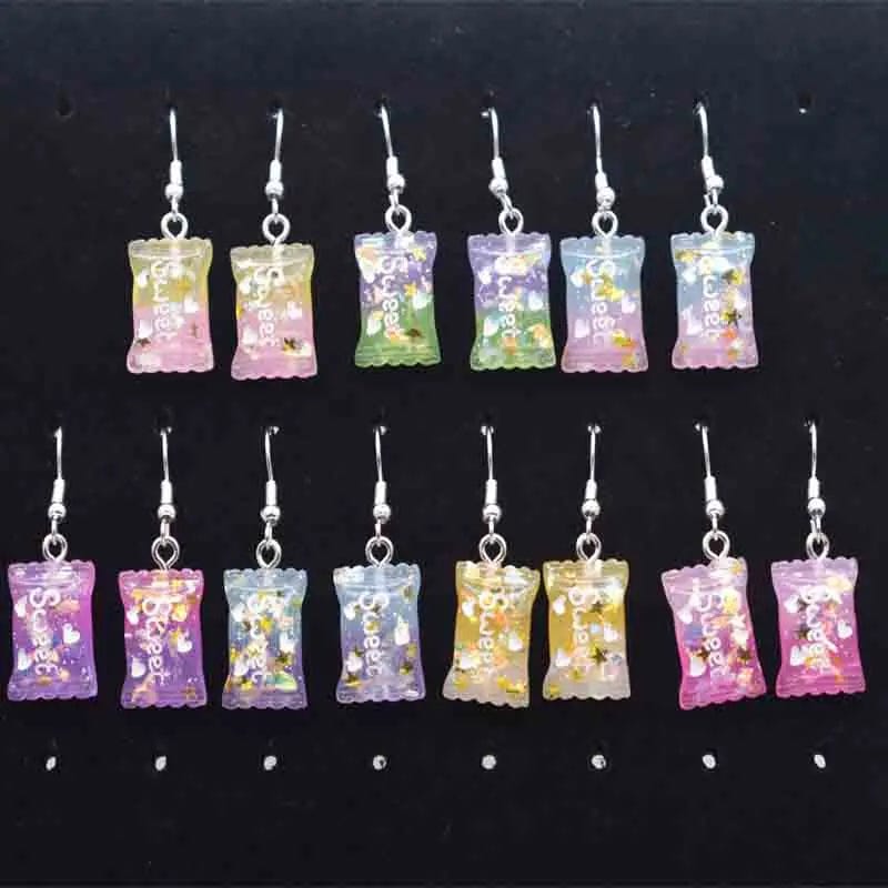 Eleganza Italiana Earring For Women Resin Handmade Cute Animals Ice Cream Drinks Candy Fruits Pissa Drop Earrings Funny Gift Streetwear high fashion shein amazon temu target Walmart online