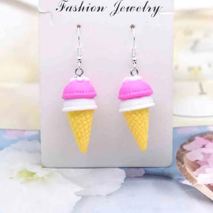 Eleganza Italiana Earring For Women Resin Handmade Cute Animals Ice Cream Drinks Candy Fruits Pissa Drop Earrings Funny Gift Streetwear high fashion shein amazon temu target Walmart online