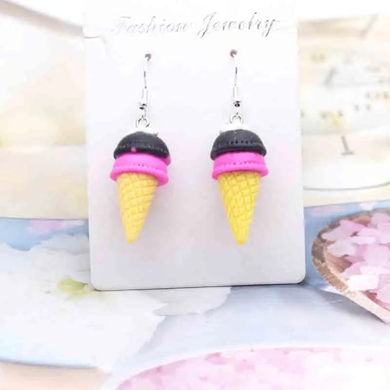 Eleganza Italiana Earring For Women Resin Handmade Cute Animals Ice Cream Drinks Candy Fruits Pissa Drop Earrings Funny Gift Streetwear high fashion shein amazon temu target Walmart online