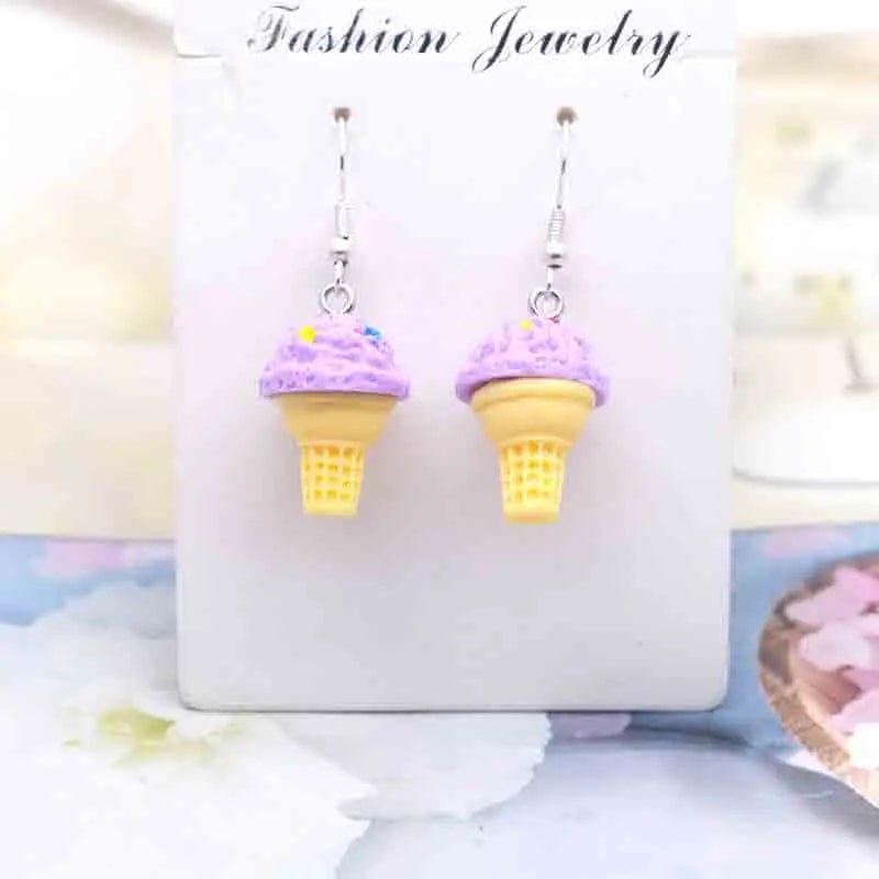 Eleganza Italiana Earring For Women Resin Handmade Cute Animals Ice Cream Drinks Candy Fruits Pissa Drop Earrings Funny Gift Streetwear high fashion shein amazon temu target Walmart online