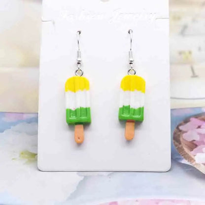 Eleganza Italiana Earring For Women Resin Handmade Cute Animals Ice Cream Drinks Candy Fruits Pissa Drop Earrings Funny Gift Streetwear high fashion shein amazon temu target Walmart online