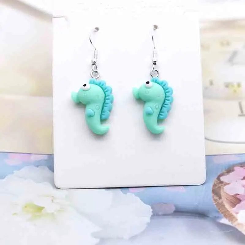 Eleganza Italiana Earring For Women Resin Handmade Cute Animals Ice Cream Drinks Candy Fruits Pissa Drop Earrings Funny Gift Streetwear high fashion shein amazon temu target Walmart online