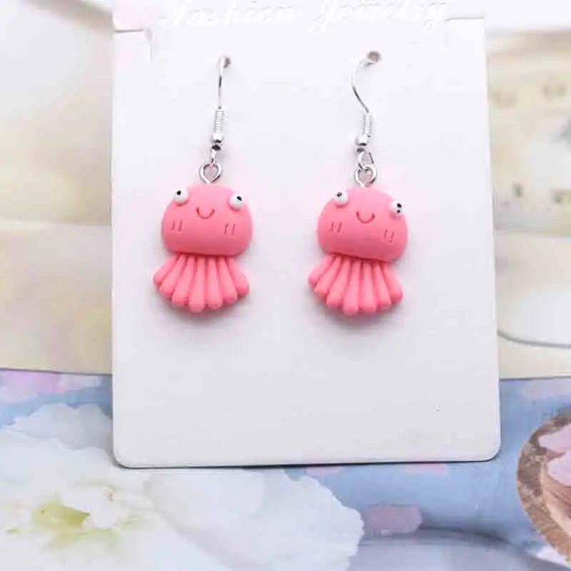 Eleganza Italiana Earring For Women Resin Handmade Cute Animals Ice Cream Drinks Candy Fruits Pissa Drop Earrings Funny Gift Streetwear high fashion shein amazon temu target Walmart online