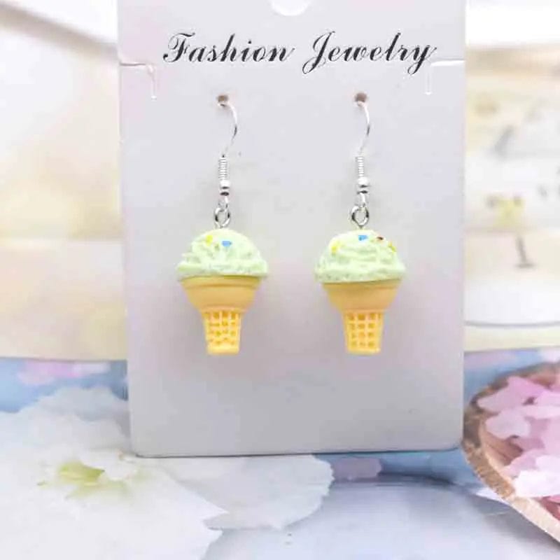 Eleganza Italiana Earring For Women Resin Handmade Cute Animals Ice Cream Drinks Candy Fruits Pissa Drop Earrings Funny Gift Streetwear high fashion shein amazon temu target Walmart online