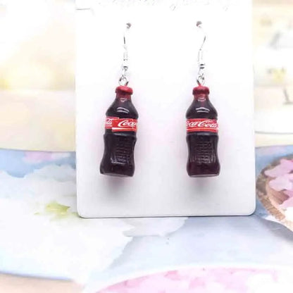 Eleganza Italiana Earring For Women Resin Handmade Cute Animals Ice Cream Drinks Candy Fruits Pissa Drop Earrings Funny Gift Streetwear high fashion shein amazon temu target Walmart online