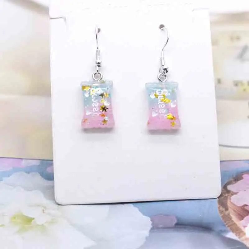 Eleganza Italiana Earring For Women Resin Handmade Cute Animals Ice Cream Drinks Candy Fruits Pissa Drop Earrings Funny Gift Streetwear high fashion shein amazon temu target Walmart online