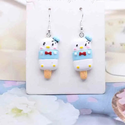 Eleganza Italiana Earring For Women Resin Handmade Cute Animals Ice Cream Drinks Candy Fruits Pissa Drop Earrings Funny Gift Streetwear high fashion shein amazon temu target Walmart online