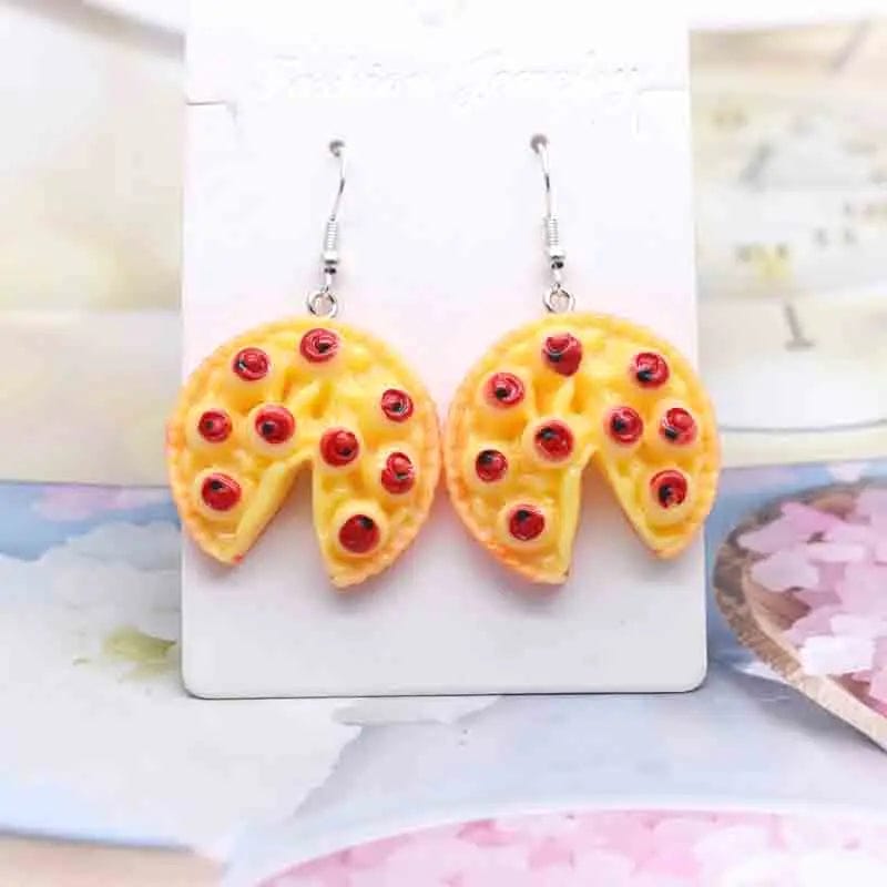 Eleganza Italiana Earring For Women Resin Handmade Cute Animals Ice Cream Drinks Candy Fruits Pissa Drop Earrings Funny Gift Streetwear high fashion shein amazon temu target Walmart online