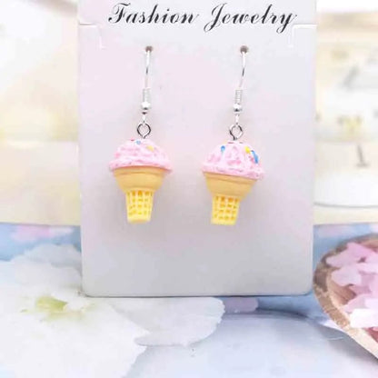 Eleganza Italiana Earring For Women Resin Handmade Cute Animals Ice Cream Drinks Candy Fruits Pissa Drop Earrings Funny Gift Streetwear high fashion shein amazon temu target Walmart online