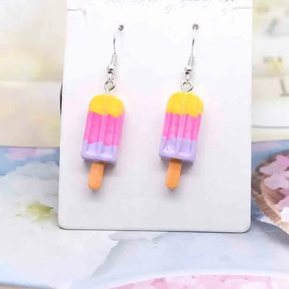 Eleganza Italiana Earring For Women Resin Handmade Cute Animals Ice Cream Drinks Candy Fruits Pissa Drop Earrings Funny Gift Streetwear high fashion shein amazon temu target Walmart online